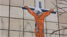Ukřižovaný Gagarin v ruském Permu (13. dubna 2015) Ukřižovaný Gagarin v ruském Permu (13. dubna 2015)