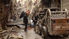 V Aleppu pokraují boje, fotografie zveejnila státní tisková agentura SANA...