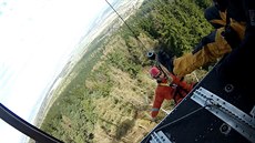 Hasiči u Starého Plzence nacvičovali slanění Hasiči u Starého Plzence nacvičovali slanění