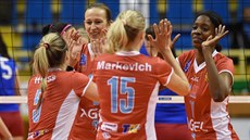 Radost volejbalistek Prostějova Radost volejbalistek Prostějova
