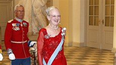 Dánská královna Margrethe II. pichází na slavnostní veei (Koda, 15. dubna...