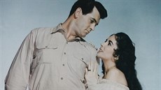 Rock Hudson a Elizabeth Taylorová ve filmu Gigant (1956)