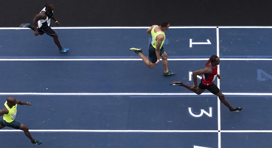 Jamajský sprinter Usain Bolt vyhrál exhibiní závod na 100 metr v Riu de...