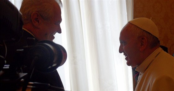 Setkání prezidenta Miloe Zemana a papee Frantika (24. dubna 2015)