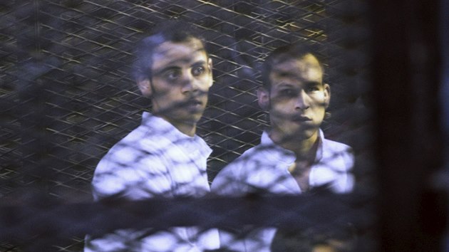 lenov egyptskho Muslimskho bratrstva u soudu (20. dubna 2015)