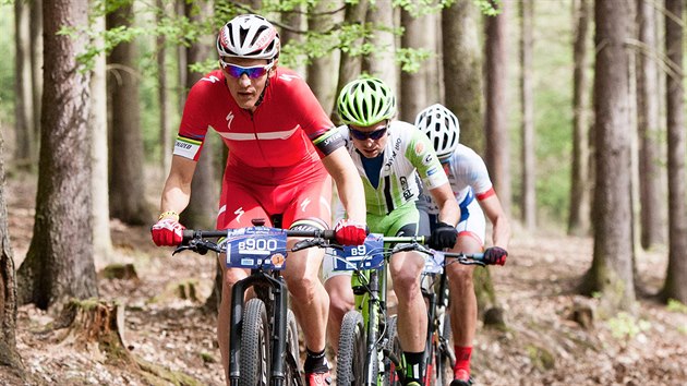 Olympijsk vtz Jaroslav Kulhav na trati Trans Brdy, vodnho zvodu maratonskho serilu Kolo pro ivot.