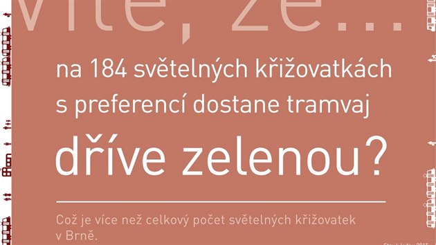 Plakt, v nm tvrci osvtov kampan praskho dopravnho podniku pouili pro pmr msto Brno.