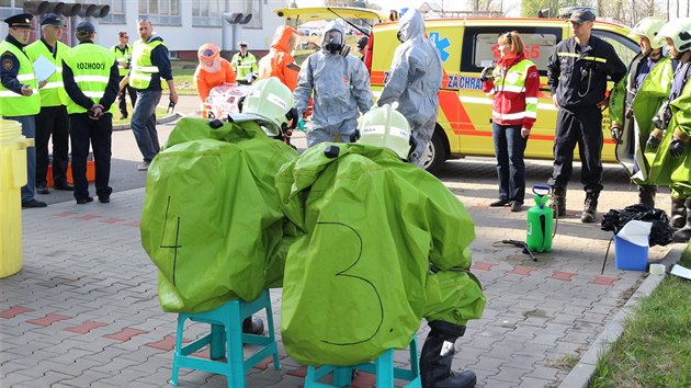 Sloky integrovanho zchrannho systmu se v jihlavsk nemocnici pipravovaly na setkn s pacientem nakaenm ebolou.