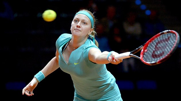 Petra Kvitová na turnaji ve Stuttgartu.