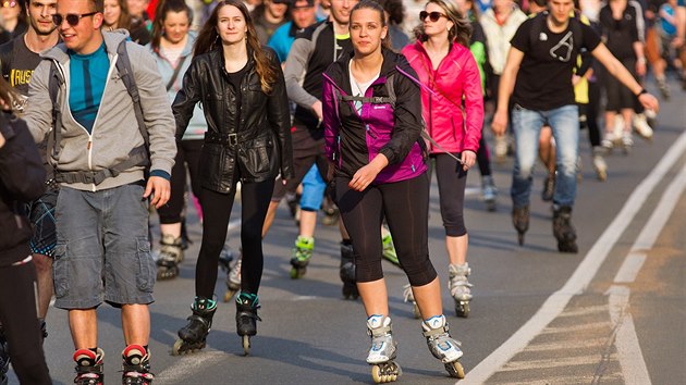 Pedzvst Majlesu byla akce Hradec na bruslch, kter startovala z Ulrichova nmst, trasa mila 7 kilometr (23.4.2015).