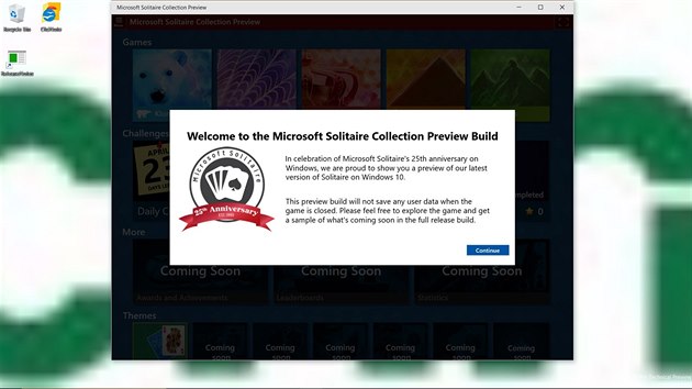 Microsoft slav 25 vro miniher Solitare, a tak je pidal i do dubnovho sestaven Windows 10.