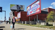 Billboardy u Nového divadla v Plzni. Billboardy u Nového divadla v Plzni.