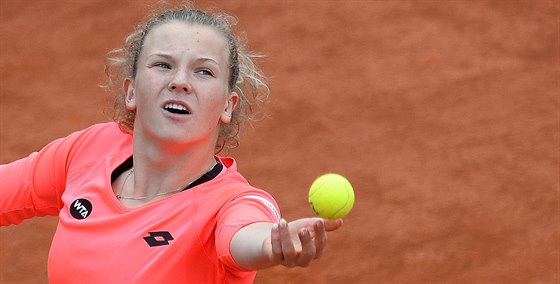 Kateina Siniaková ve tvrtfinále Prague Open