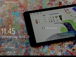 Ve Windows 10 se na zamykací obrazovce me zobrazit napíklad upoutávka na...