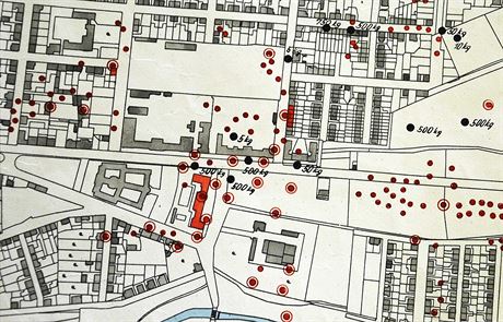 Nlet na Mladou Boleslav 9.5.1945, vez situanho plnu svrench bomb....