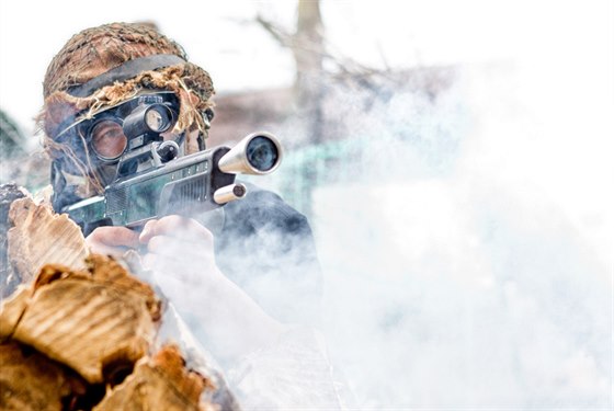 Bojová zóna Sniper valley ve Vlicích u Trutnova (17.4.2015).