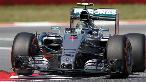 Nico Rosberg v tréninku na Velkou cenu panlska formule 1.