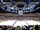 Vyprodaná O2 aréna ped utkáním esko - védsko na hokejovém mistrovství svta...