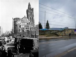 Msto Kaliningrad v roce 1945 a nyní. Za druhé svtové války bylo msto jako...