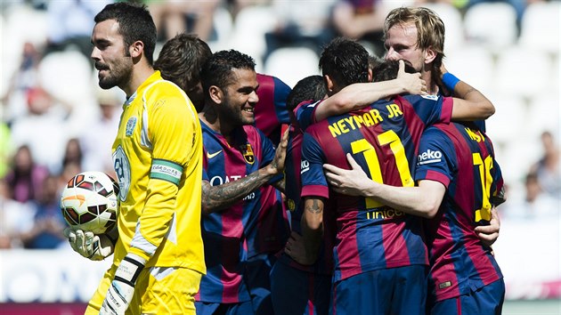 Glov radost v podn fotbalist Barcelony
