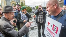 Komunisté slavili První máj na Výstavišti v pražských Holešovicích. Zúčastnil... Komunisté slavili První máj na Výstavišti v pražských Holešovicích. Zúčastnil...