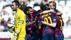 Gólová radost v podání fotbalist Barcelony