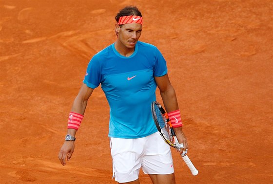 Rafael Nadal ve finále turnaje v Madridu.