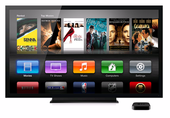 Apple u má zaízení, které vyuívá velkou obrazovku televizoru. Je to chytrá krabika Apple TV