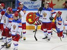 Zdrcení rutí hokejisté po vysoké poráce s Kanadou ve finále mistrovství svta...