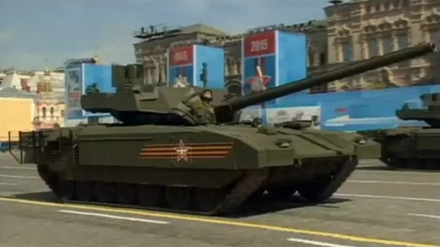 Tank T-14 Armata na přehlídce v Moskvě. (9. května 2015) Tank T-14 Armata na přehlídce v Moskvě. (9. května 2015)