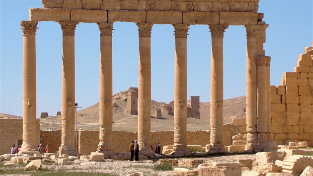 Ruiny Belova chrmu v syrsk Palme. Archivn snmek.