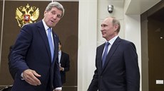Americký ministr zahranií John Kerry pijel na návtvu do ruského Soi. Seel...