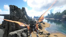 Ilustraní obrázek ze hry Ark: Survival Evolved, okolo které se spor toí.