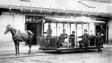 Poslední vz konspené tramvaje svezl Praany 12. kvtna 1905
