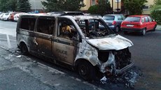 Služební vozidlo městské policie totálně shořelo (15.5.2015) Služební vozidlo městské policie totálně shořelo (15.5.2015)