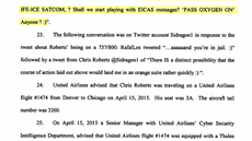 Spis FBI popisuje i tweety, které Chris Roberts poslal v dubnu 2015: Ocitl...