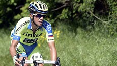 Alberto Contador bhem tvrté etapy Gira