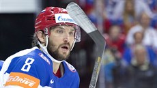 Ruský útočník Alexandr Ovečkin v semifinále proti USA Ruský útočník Alexandr Ovečkin v semifinále proti USA