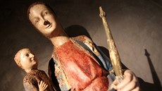 Socha Madony z Klentnice v Diecézním muzeu v Brně Socha Madony z Klentnice v Diecézním muzeu v Brně