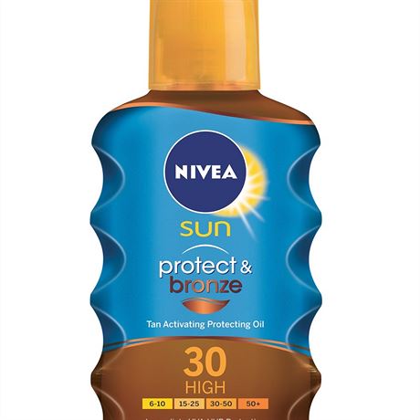 Olej na opalovn podporujc zhndnut, SPF 30, NIVEA, 200 ml za 330 K