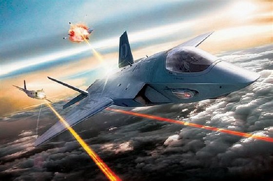 Vize vzduného boje pomocí laserových zbraní