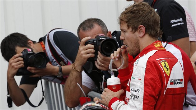 Tet nejrychlej mu kvalifikace v Monaku Sebastian Vettel se oberstvuje.