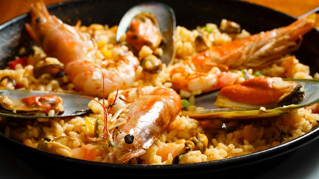 Paella mariscos