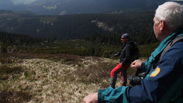 Expedice v Modrm dole zkoum dsledky laviny z nora 2015.