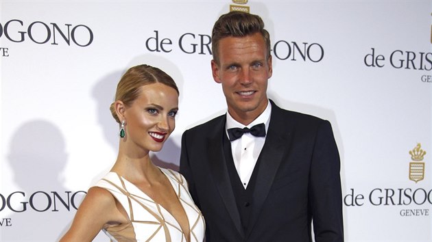 Tom Berdych a Ester Storov(Cannes, 19. kvtna 2015)