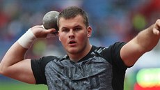 Koulař Martin Novák na mítinku Zlatá tretra v Ostravě. Koulař Martin Novák na mítinku Zlatá tretra v Ostravě.