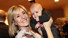 Jovanka Vojtková se synem Jovanka Vojtková se synem