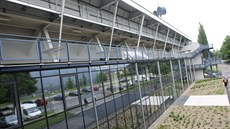Zrekonstruované zázemí Androva stadionu v Olomouci ped mistrovstvím Evropy...