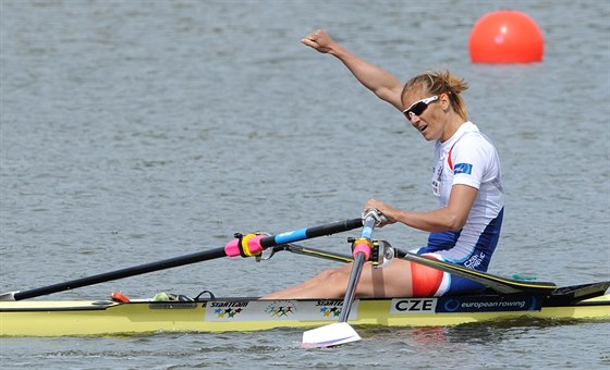 Miroslava Knapková slaví v Poznani titul mistryn Evropy.