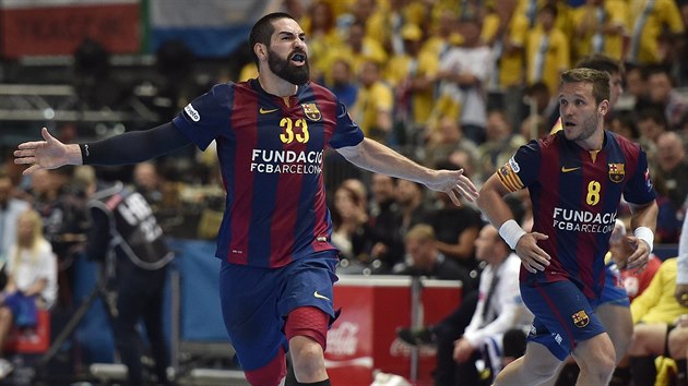 Nikola Karabatic se v dresu Barcelony raduje z glu.